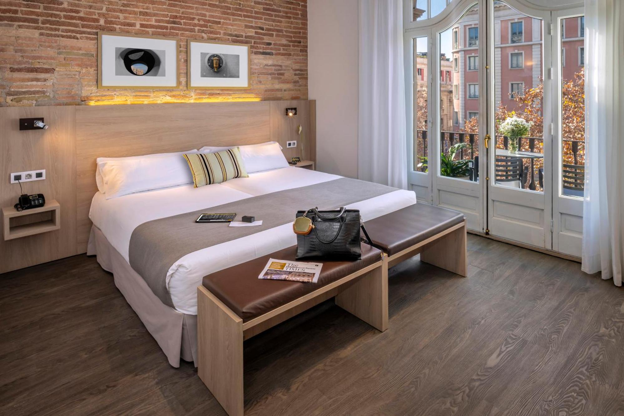 Chambre Double ou Lits Jumeaux Deluxe avec Balcon - Vue sur la Rambla